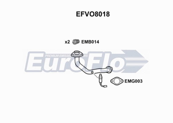 Exhaust Pipe (EFVO8018)