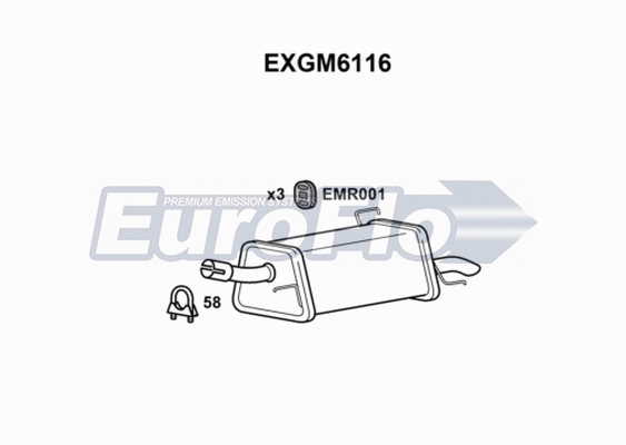 Rear Muffler (EXGM6116)