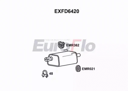 Rear Muffler (EXFD6420)