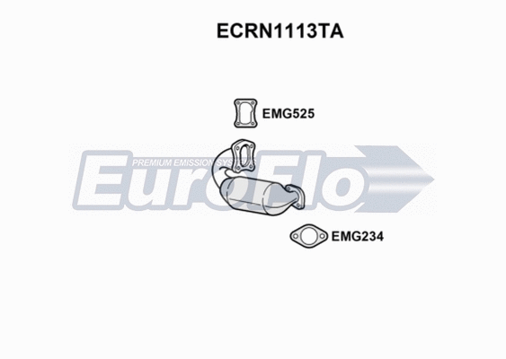 Catalytic Converter (ECRN1113TA)