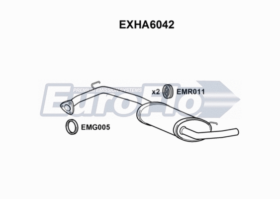 Rear Muffler (EXHA6042)