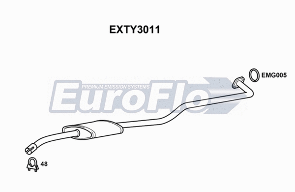 Centre Muffler (EXTY3011)