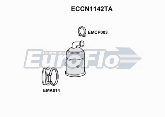 Catalytic Converter (ECCN1142TA)