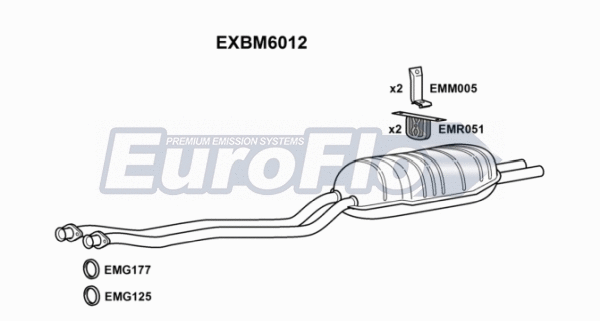 Rear Muffler (EXBM6012)
