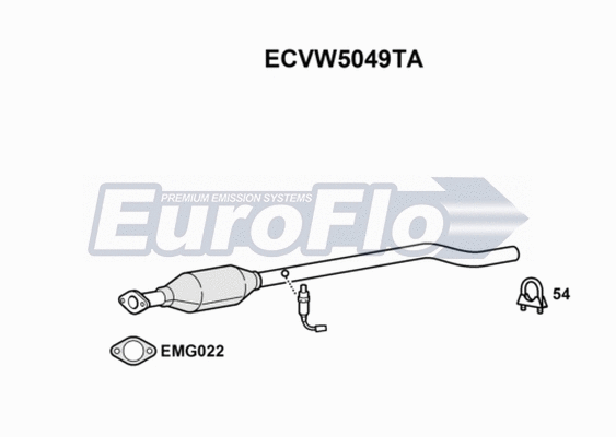 Catalytic Converter (ECVW5049TA)