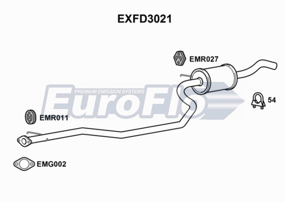 Centre Muffler (EXFD3021)