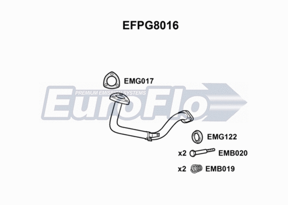 Exhaust Pipe (EFPG8016)