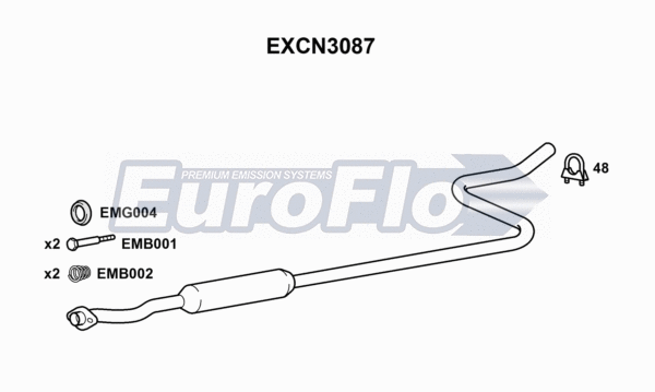 Centre Muffler (EXCN3087)
