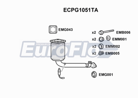 Catalytic Converter (ECPG1051TA)