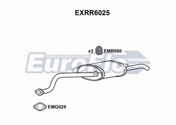 Rear Muffler (EXRR6025)