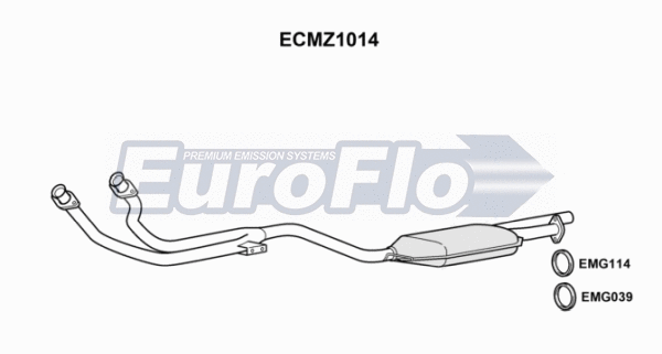 Catalytic Converter (ECMZ1014)