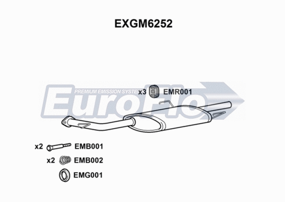 Rear Muffler (EXGM6252)