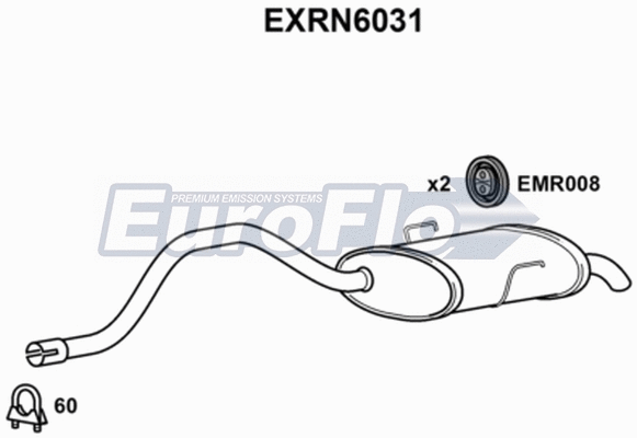 Rear Muffler (EXRN6031)