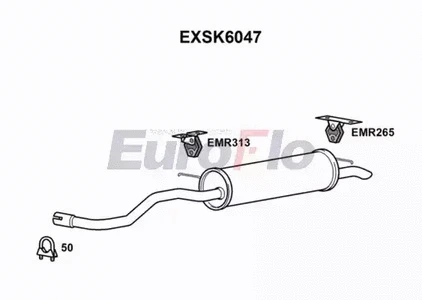 Rear Muffler (EXSK6047)