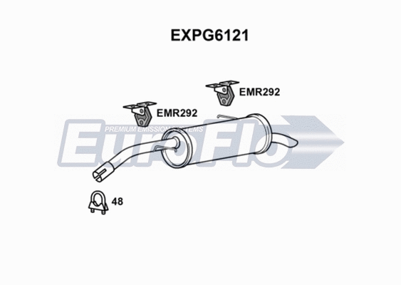 Rear Muffler (EXPG6121)
