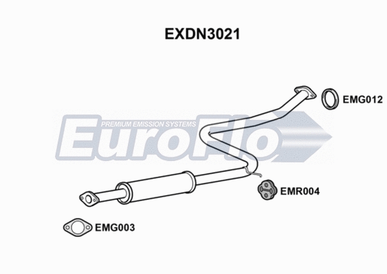 Centre Muffler (EXDN3021)