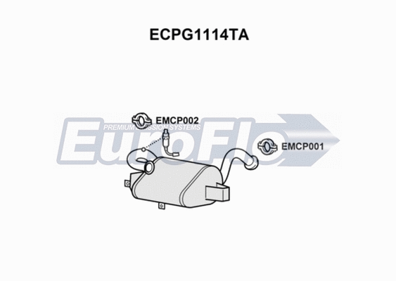 Catalytic Converter (ECPG1114TA)