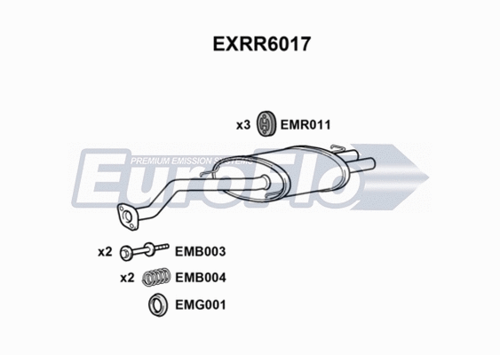 Rear Muffler (EXRR6017)