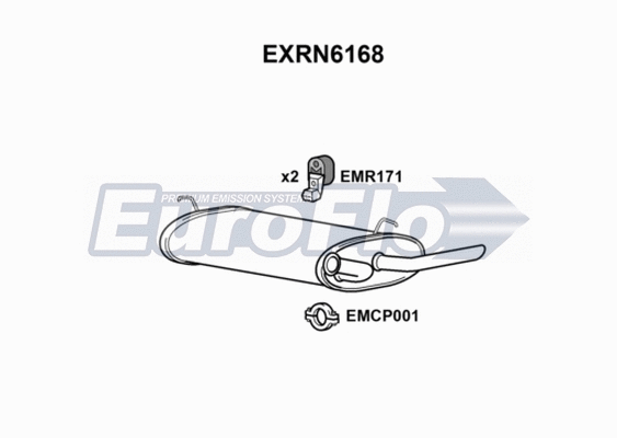 Rear Muffler (EXRN6168)