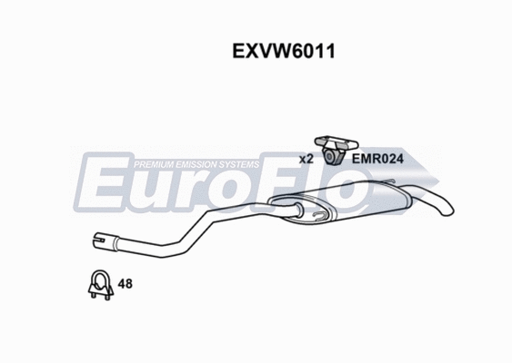 Rear Muffler (EXVW6011)