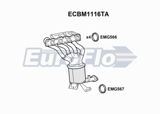 Catalytic Converter (ECBM1116TA)