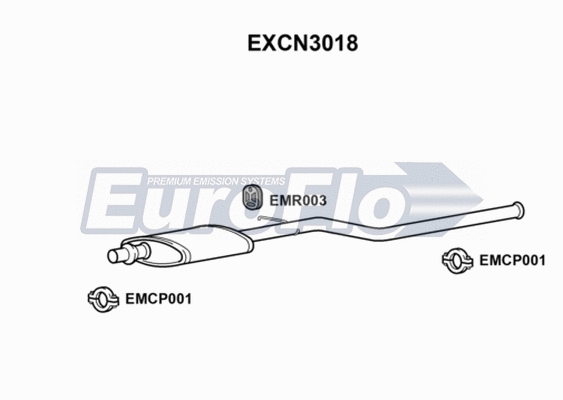 Centre Muffler (EXCN3018)