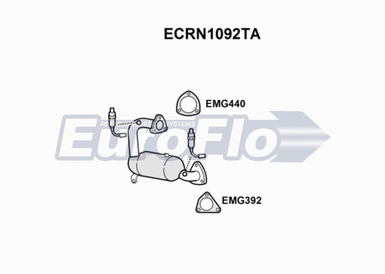 Catalytic Converter (ECRN1092TA)