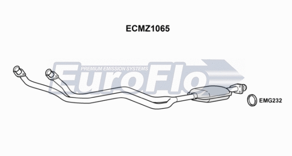 Catalytic Converter (ECMZ1065)