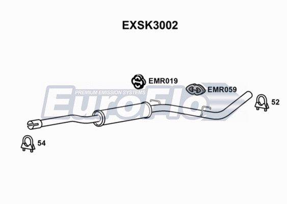 Centre Muffler (EXSK3002)