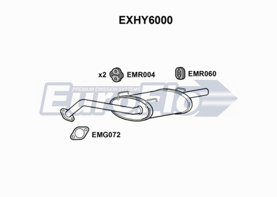 Rear Muffler (EXHY6000)