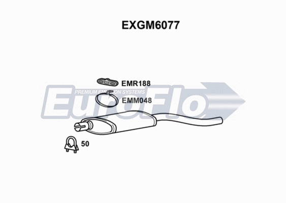 Rear Muffler (EXGM6077)