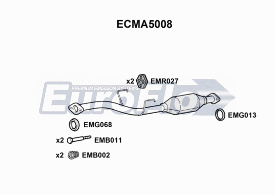 Catalytic Converter (ECMA5008)
