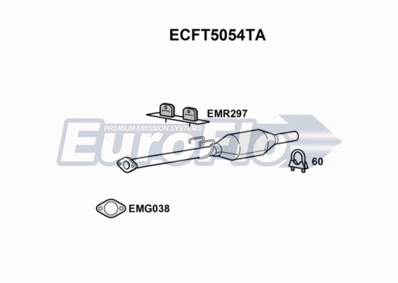Catalytic Converter (ECFT5054TA)