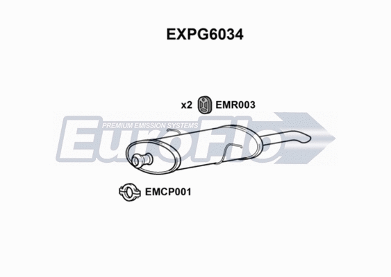 Rear Muffler (EXPG6034)
