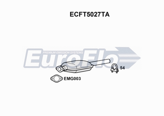 Catalytic Converter (ECFT5027TA)