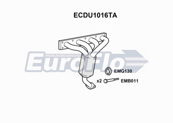 Catalytic Converter (ECDU1016TA)