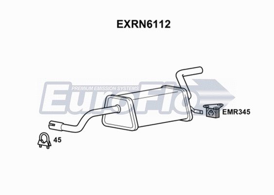 Rear Muffler (EXRN6112)