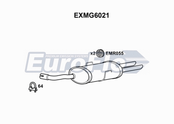 Rear Muffler (EXMG6021)