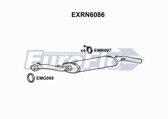 Rear Muffler (EXRN6086)