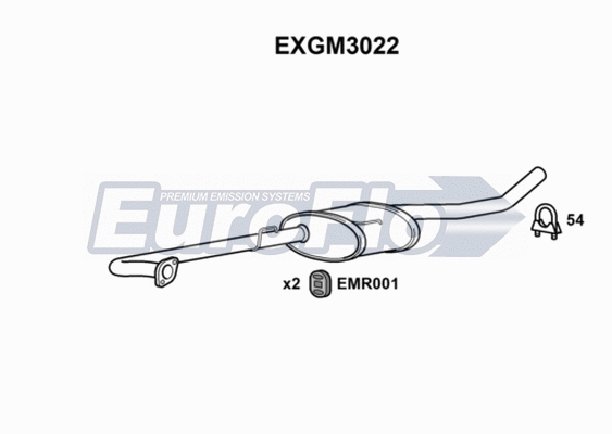 Centre Muffler (EXGM3022)