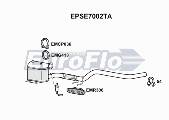 Soot/Particulate Filter, exhaust system (EPSE7002TA)