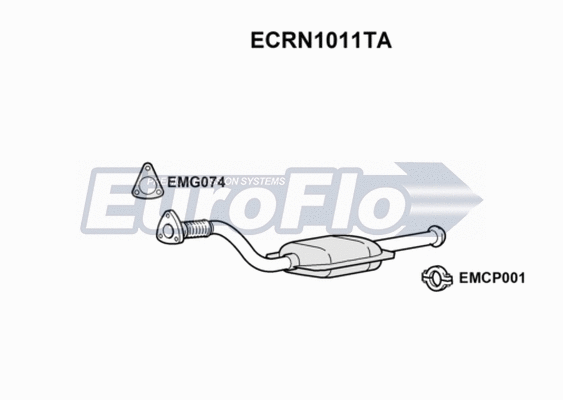 Catalytic Converter (ECRN1011TA)