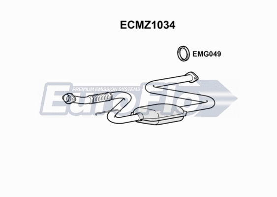 Catalytic Converter (ECMZ1034)