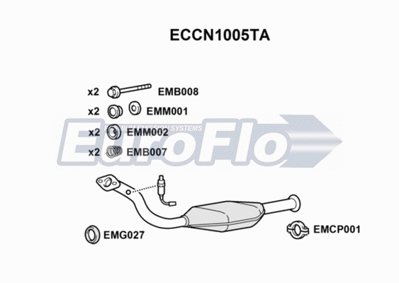 Catalytic Converter (ECCN1005TA)