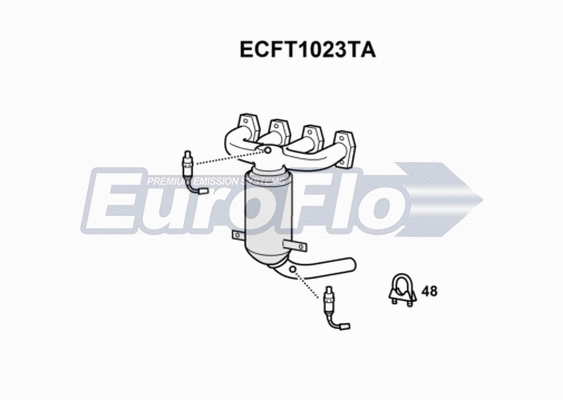 Catalytic Converter (ECFT1023TA)