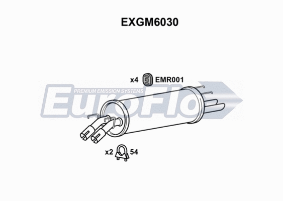 Rear Muffler (EXGM6030)