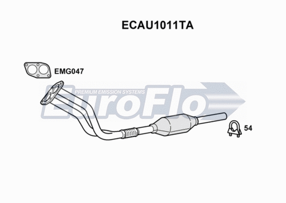 Catalytic Converter (ECAU1011TA)