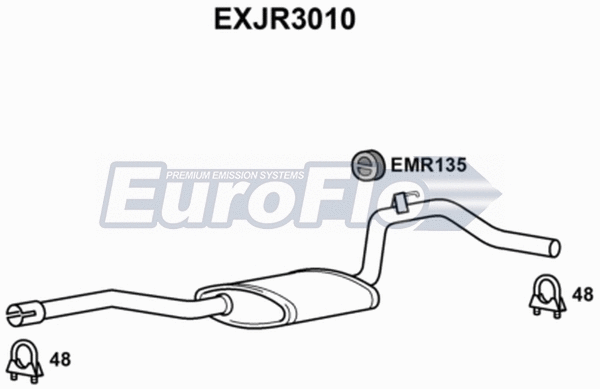 Centre Muffler (EXJR3010)