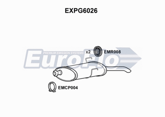 Rear Muffler (EXPG6026)