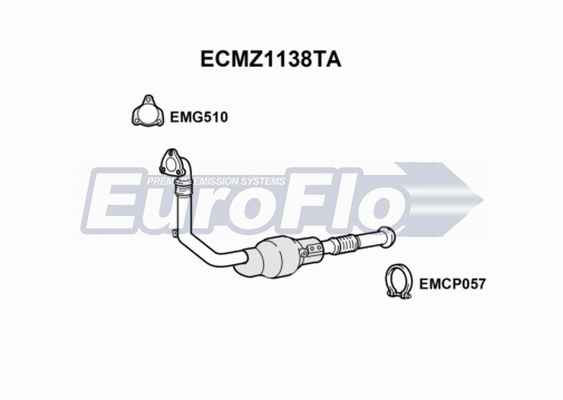 Catalytic Converter (ECMZ1138TA)